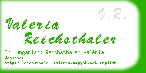 valeria reichsthaler business card